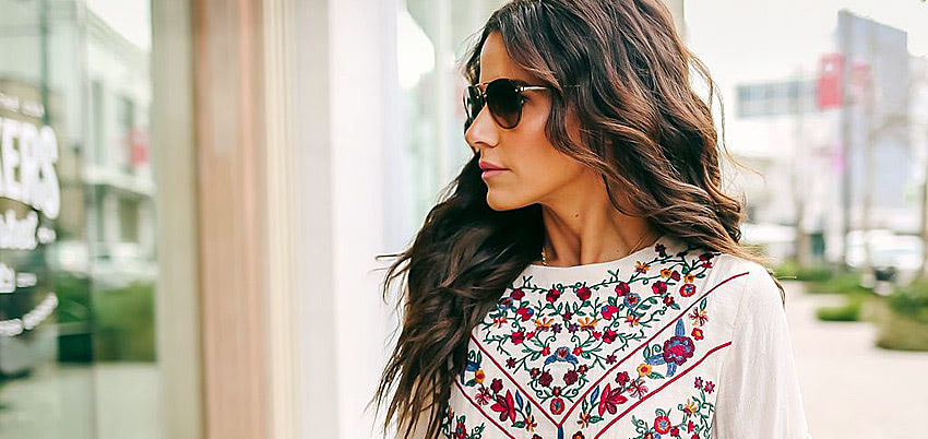 Бохо одежда вышивкой