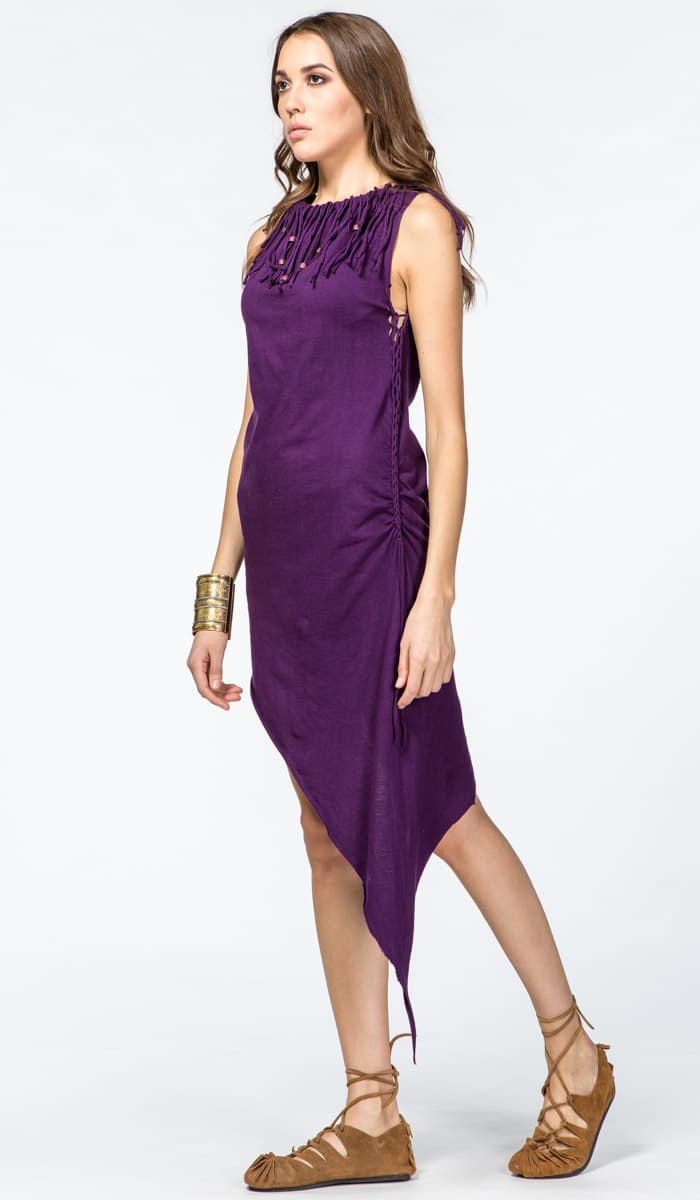 Этническое платье с бахромой