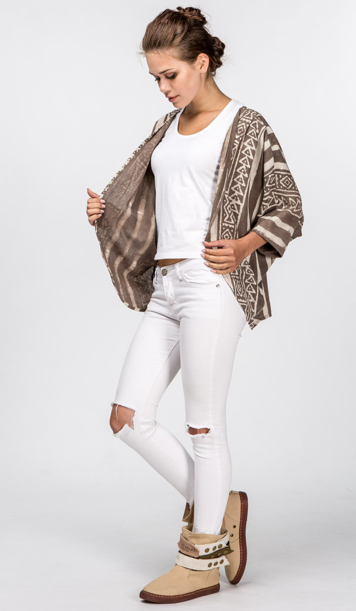 Жакет с этническим рисунком