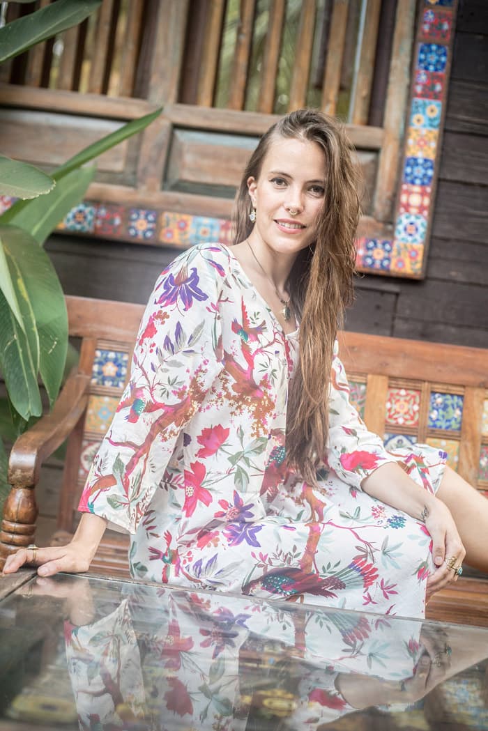 Платье с цветочным рисунком