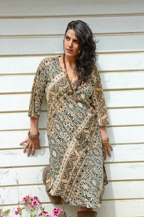 Платье с узором из Индии