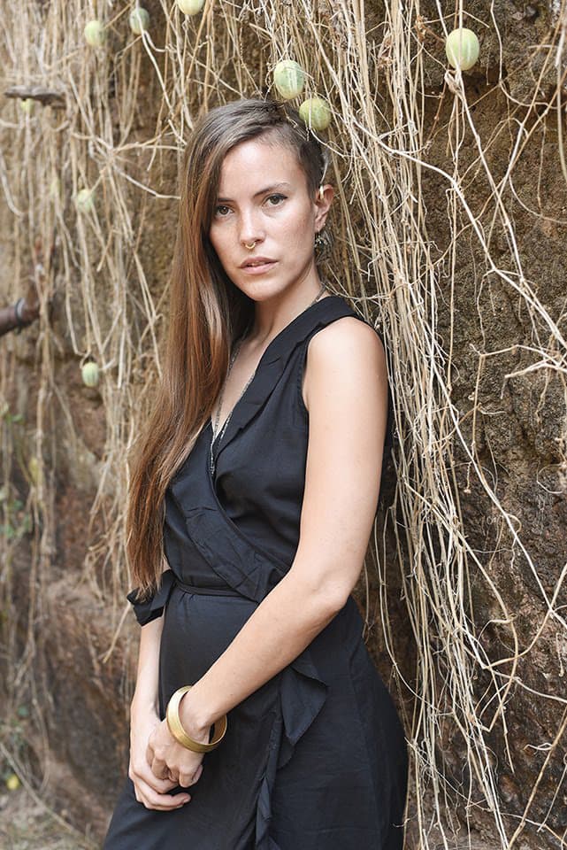 Летнее платье с поясом