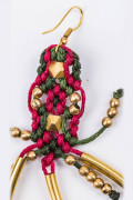Серьги плетеные Осьминог
