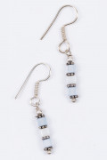 Серьги с камнями Кубики льда