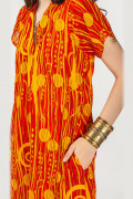 Платье оранжевое Нисса