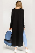 Асимметричная черная туника Сцилла