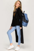 Асимметричная черная туника Сцилла