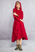 Женское красное платье Акито
