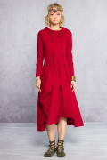 Женское красное платье Акито