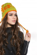 Теплая шапка Снежинка