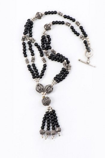 Многоуровневые бусы Брахманский шнур