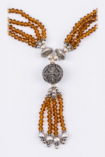 Подвеска из бисера Золотые поля