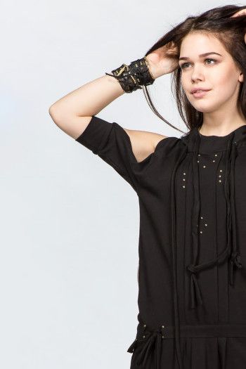 Платье с открытыми плечами Лионель