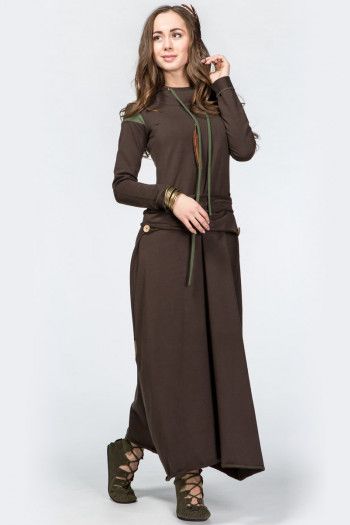 Длинное платье Торнадо