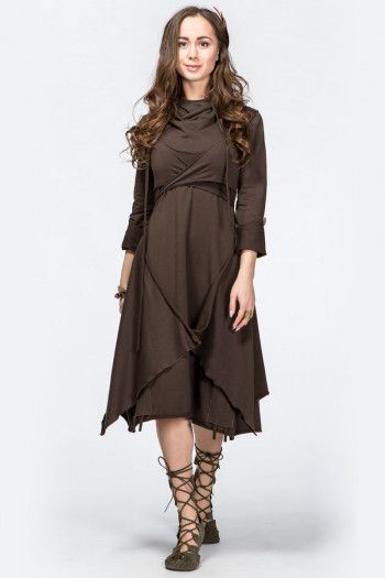 Платье с капюшоном Тамплиер