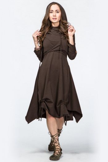 Платье с капюшоном Тамплиер