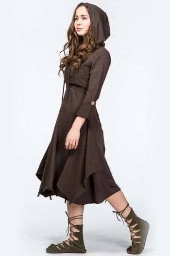 Платье с капюшоном Тамплиер