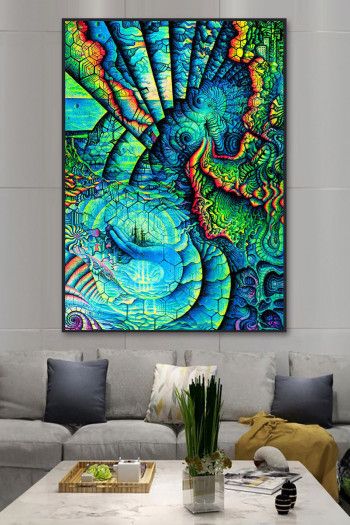 Флуоресцентный настенный баннер «Life»