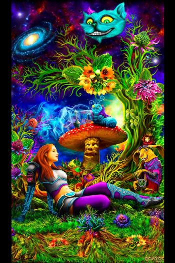 Флюрное транс полотно «Alice Psy»