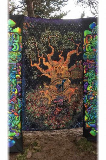 Настенное флуоресцентное полотно «Tree of Life»