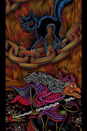 Настенное флуоресцентное полотно «Tree of Life»