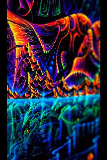 Флуоресцентный настенный гобелен Terra