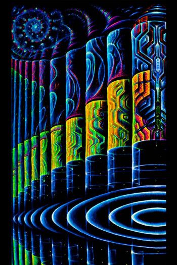 Триповый настенный баннер «Waves Source»