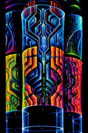 Триповый настенный баннер «Waves Source»