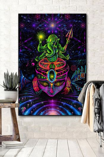 Флуоресцентный гобелен «GANESHA»