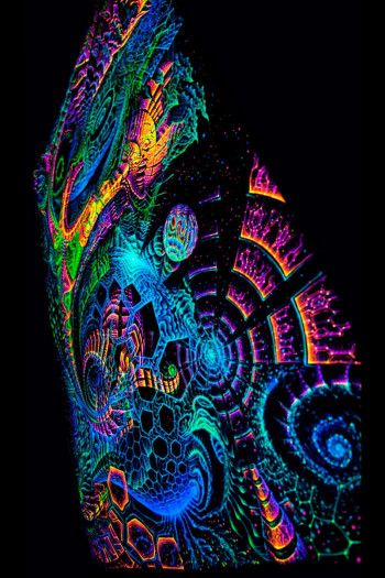 Флюоресцентное полотно на стену «Singularity Microcosma W»