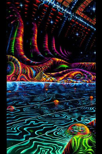 Флуоресцентный космический фон «Terraforming»