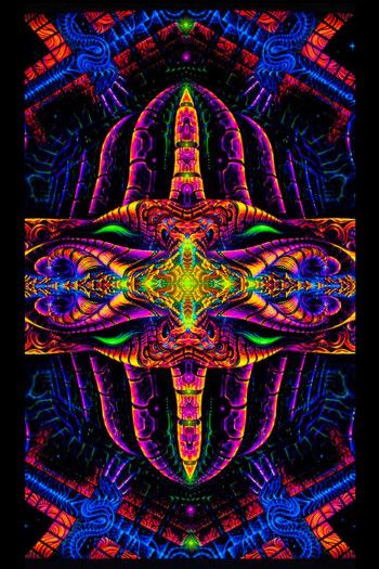 Флуоресцентное полотно для фестивалей «Vajraforming»