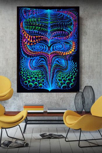 Визионерский психоделический гобелен «BasicBioLogic»