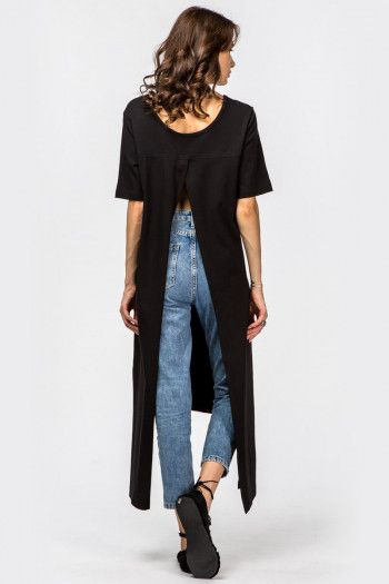 Двусторонняя накидка черная Нерина