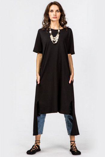 Двусторонняя накидка черная Нерина