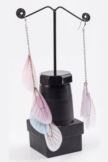 Висячие серьги Крылья феи