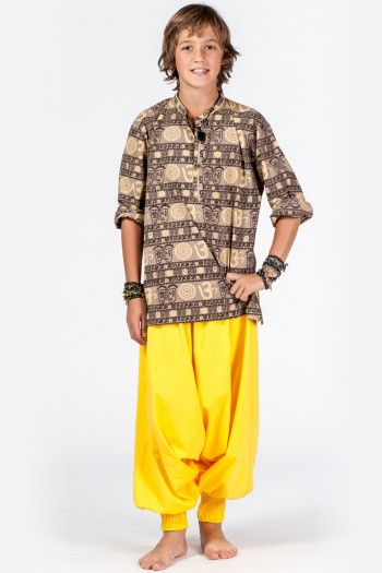 Жёлтые детские штаны Летнее настроение