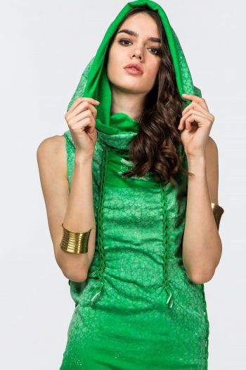 Платье с капюшоном Тара