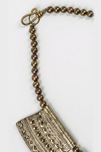 Этническое массивное колье Трапеция