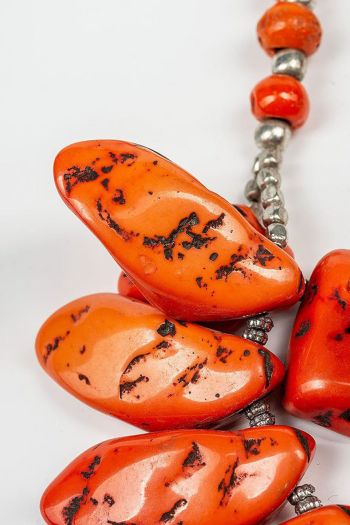 Оранжевые бусы Деванхалли