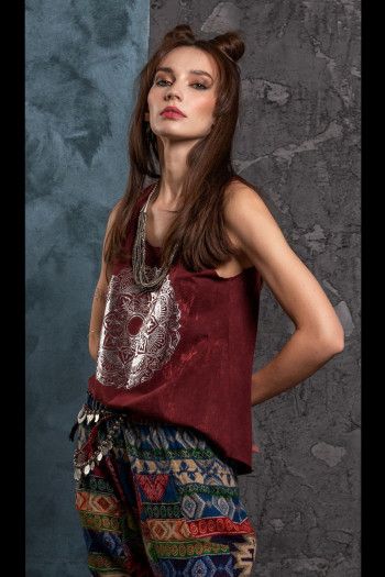 Многослойные восточные бусы Канха