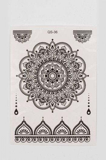 Переводные наклейки на тело Мандалы