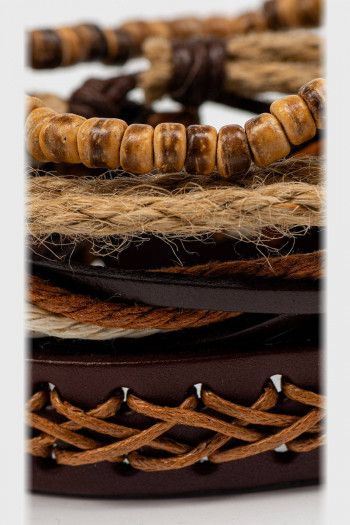 Плетеные браслеты на руку Олеандр