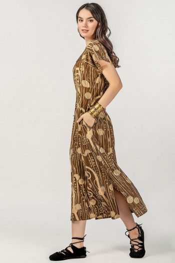 Серьги с камнем Бенарес