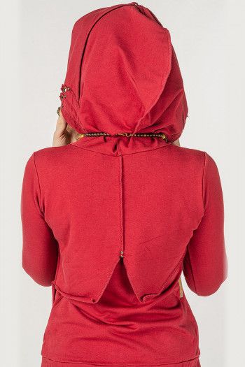 Женское платье бордо Прапти