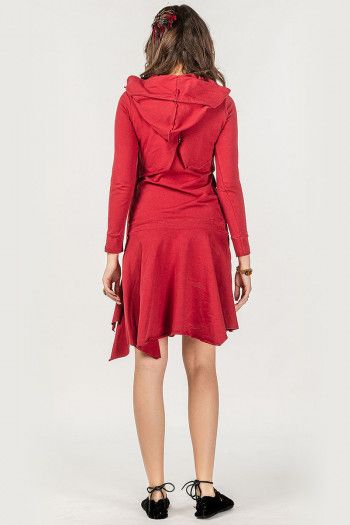 Женское платье бордо Прапти