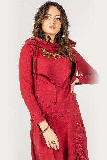 Женское платье бордо Прапти