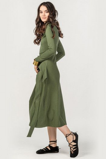 Платье хаки Томпильяно