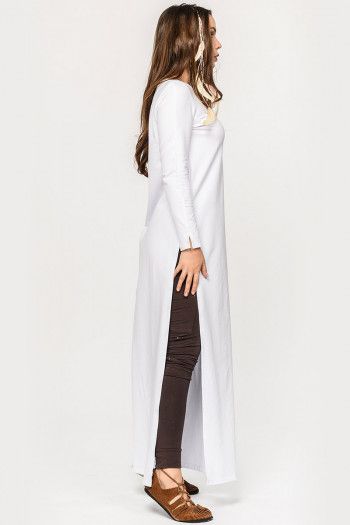 Длинная белая туника Эрика
