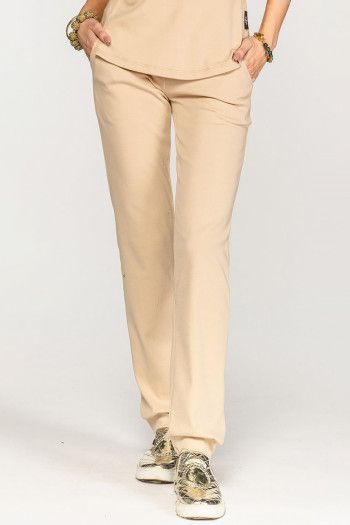 Прямые бежевые штаны Секвойя